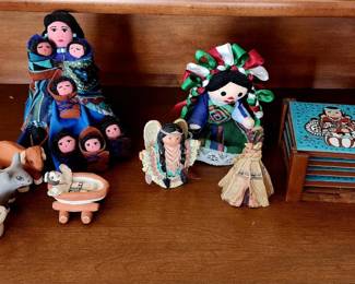 Native American Cloth Story Teller Doll Other Collectables