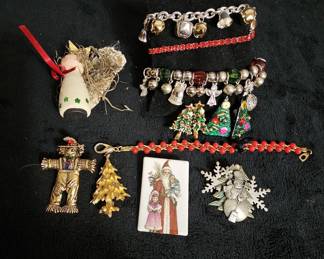 Christmas Costume Jewelry Collection 