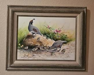 Print of Quails by John H Gerdes