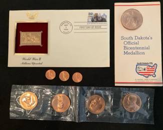 Commemorative Medallions, Coins Stamp