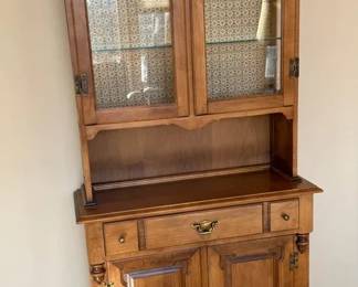 Vintage Curio Cabinet by Tell City Chair Co.