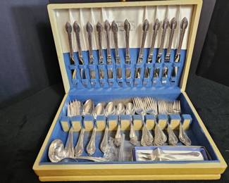 Vintage 12 Piece Place Setting 1847 Rogers Bros. Stainless 