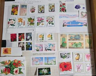 Lot of Unused Flower Stamps