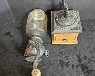 Glass Wood Coffee Grinders