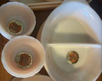 24-Piece, Fire King Oven Tested Cookware--Vintage w/Many Unused!