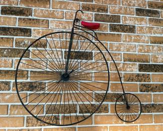 Metal, Antique Style Bicycle, Wall Hanging 