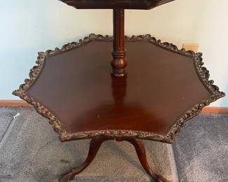 Antique-ish Two Tier Table--Nice Condition