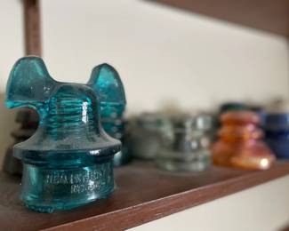 Large Selection of Old, Rare, Unusual, Colorful, Electric or Telephone Line, Glass Insulators
