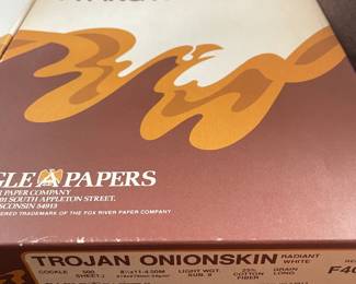 TROJAN Onoinskin Typing Paper 500-Sheets Vintage 