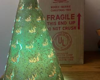 Roto-Vue 1950's ECONOLINE Rotating Christmas Tree--Works!