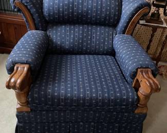 Plush Blue Chair