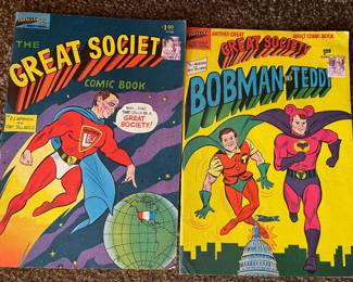 Bobman & Teddy & Great Society Comic Books 1966 Great Condition!