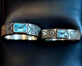 Sterling Silver Wedding Set  / Jewelry