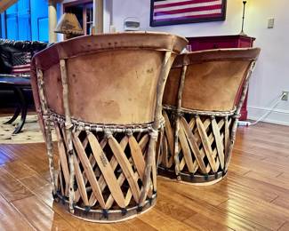 Vintage Traditional Mexican Equipale Chairs