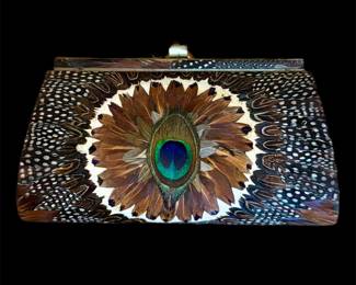 Peacock Feather Handbag 