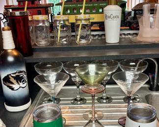 Margarita and Wine Glasses