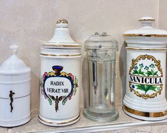 Vintage Apothecary Canisters