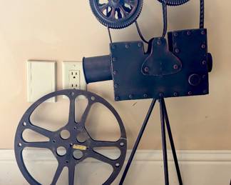 Vintage Movie Reel and Vintage Style Movie Camera Décor 