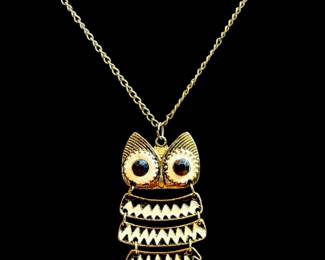 Articulated Owl Necklace  / Jewelry
