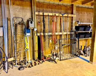 Yard Tools, Bike Racks ( Located in building #2 on the property)