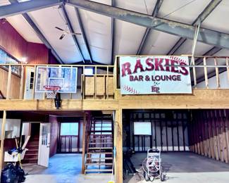 Basketball Hoop, Banner from Rascals Stadium and Pressure Washer