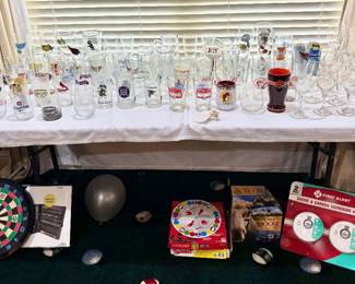 Beer Glasses and Wine Glasses