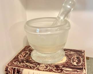 Glass Mortar and Pestle
