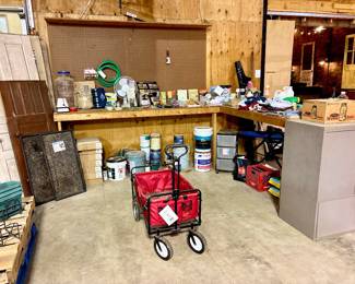 Garden Items, Antique Doors, Wagon ( Located in building #2 on the property)
