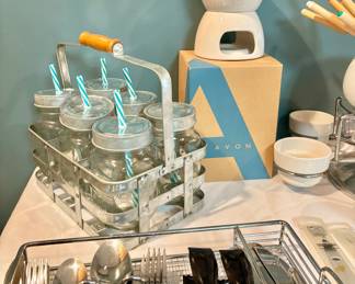 Mason Jar Drink Holder and Kitchen Items