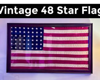 Vintage 48 Star Flag