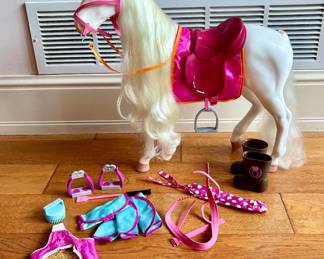 American Girl Doll Size Horse and Accessories
