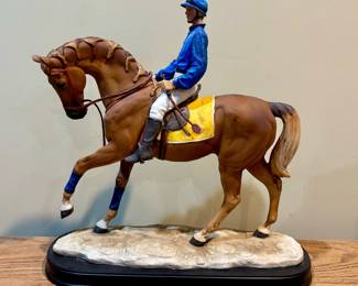 Horse Jockey Statue