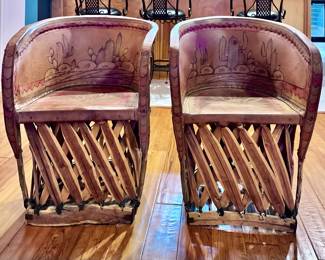 Vintage Traditional Mexican Equipale Chairs