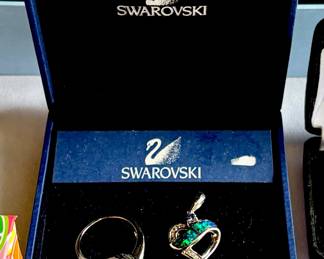 SWAROVSKI Crystal Ring and Necklace Pendant