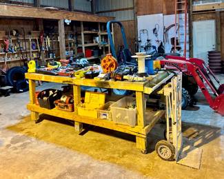 Work Bench and Tools ( Located in building #2 on the property)