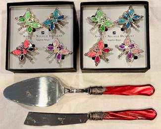 Napkin Rings and Serving Pieces