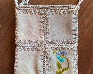 Suede Handbag