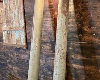 Antique Wooden Columns ( Located in building #2 on the property)