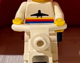 Vintage Lego Man and Motorcycle