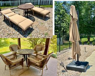 Outdoor Furniture and Umbrella ( Located in building #2 on the property) 