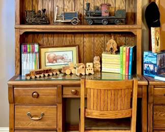 Desk With Hutch and Chair