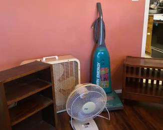 Two Fans, A Vaccuum And Two Wood Pieces