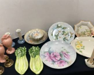 Floral Dishes, Candleholders, And More