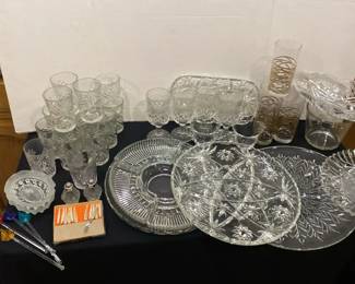 Glassware Of So Many Kinds Including Some Vintage Pieces
