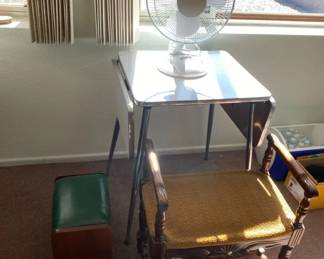 Winged Table And Fan