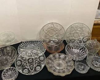 Forearm Cut Glass Serveware