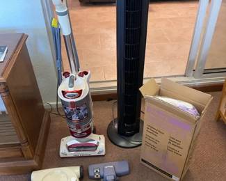 Shark Vacuum, Standing Fan