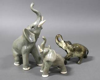 Ceramic Elephant Figurines