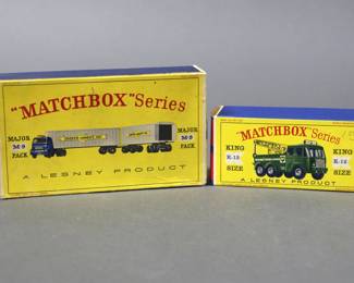 Many Matchbox Trucks and Cars