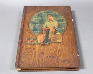 Large Custom Wood Scrap Book